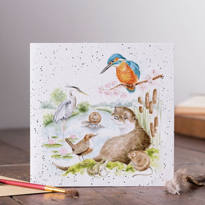 Wrendale Designs "The Riverbank" Animal Card